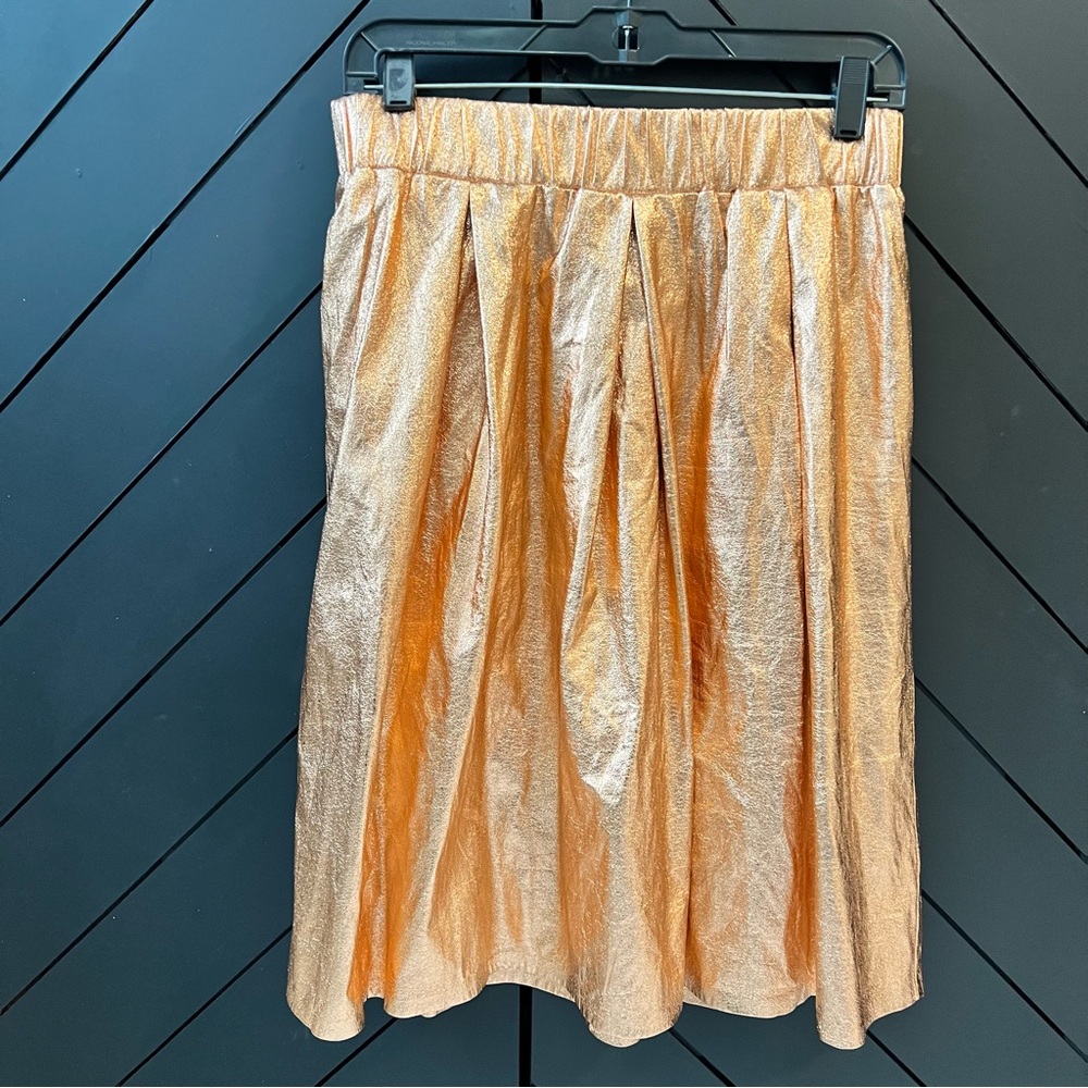 Elegant Gold Skirt, copper metallic. New with tags.